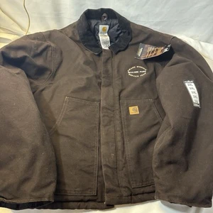 RARE VTG Carhartt J22 DKB Sandstone Arctic Dark Brown Quilt Lined 2XL Logo NWT - Picture 1 of 8