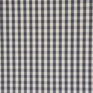 Cojines artesanales de tela a cuadros Clifton Gingham gris 140 cm tela tejida francesa - Imagen 1 de 5