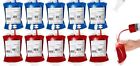 31 Pcs Halloween Blood TEN 10 Bags Reusable Drink Pouches Juice Containers Party
