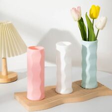 Plastic Vase Antidrop and Break Proof Unique Wave Design Suitable for Home
