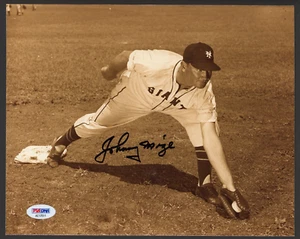 JOHNNY MIZE AUTOGRAPHED 8"x10" Photo PSA COA "HOF Member" - Picture 1 of 2