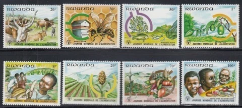 RWANDA World Food Day MNH set Cover