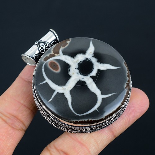 VETEMENTS Ciondolo crepa fango argento sterling 925 fatto a mano gioielli boho regalo per compleanno