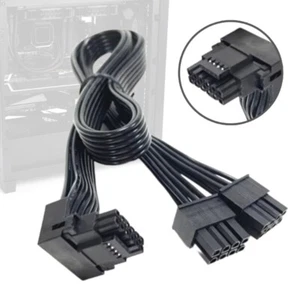 16AWG 12VHPWR PCIE5.0 2x8pin to16Pin (12+4P) Male 90° Power Extension Cable - Afbeelding 1 van 7