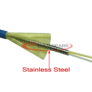 Armored Cable SC/UPC-SC/APC Single-Mode 9/125 Duplex Fiber Optic Patch Cord 300M - Photo 1/1