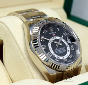 Rolex Sky-Dweller 326939 Perpetual 18K White Gold Black Dial Box/Papers MINT - Picture 1 of 12