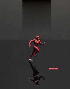 1/87 Flash Barry Allen Scene Prop Miniture Figure Doll Fit Cars Vehicles Toys - Picture 1 of 6
