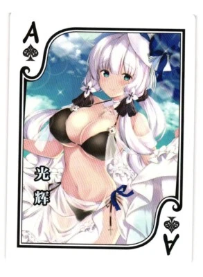 ILLUSTRIOUS AZUR LANE Playing Card Flower Girl 3 Goddess Story Anime Card - Image 1 of 2