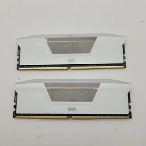 CORSAIR VENGEANCE RGB DDR5 RAM 32GB (2x16GB) 6000MHz - White -NOT WORKING- - Picture 1 of 5