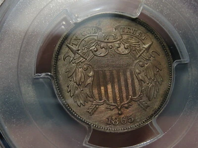 1865 Two 2 Cent Piece- PCGS Certified Proof Coin - Image 1 of 4