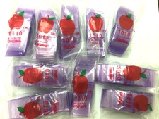 Top Quality Mini Zip Lock 5000 Bags Light Purple Color 1010 Apple Brand Baggies