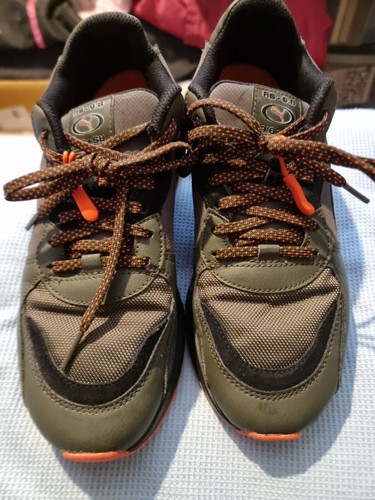 Sneakers Scarpe da ginnastica uomo PUMA RS 9.8 Trail Forest Night grigio e arancione UK 6