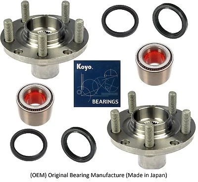 Buje de rueda delantera y cojinete y sellos KOYO para 1993-2003 SUBARU IMPREZA (PAR) Foto 1 de 4