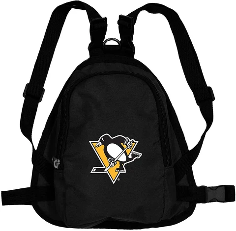 NEW! PITTSBURGH PENGUINS DOG CAT MINI BACKPACK HARNESS w/LEASH CHOOSE SIZE Cover