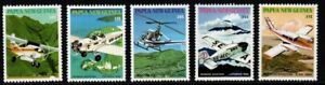 PAPUA NEW GUINEA SG412/6 1981 MISSION AVIATION MNH