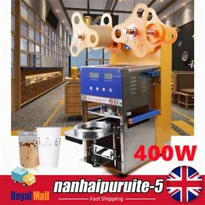 Máquina automática de sellado de tazas eléctrica comercial burbuja té 400-600 tazas/H 400W - Imagen 1 de 16