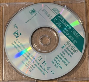 UB40 Where Did I Go Wrong (1989) CD Single Promo A&M Reggae Pop - Picture 1 of 3