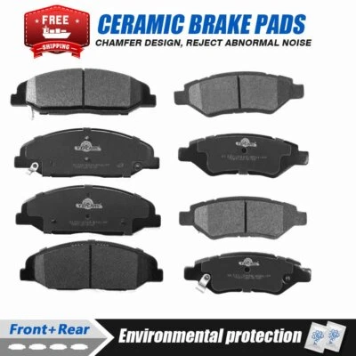 Pastillas de freno delanteras traseras de cerámica para 2008-2010 2011 2012 2013 2014 Cadillac CTS JE5 Foto 1 de 4