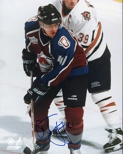 Alex Tanguay Autographed 8x10 Colorado Avalanche Free Shipping #S2982 - Picture 1 of 1
