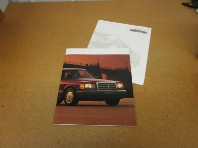 1987 Mercedes-Benz S-Class 500SL 560SEL 420SEL sales brochure ORIGINAL 58 pg - Image 1 of 4