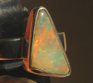 Multicolor Crystal Opal 2 Karat 950er Silberring Größe 17,8 mm - Bild 1 von 9