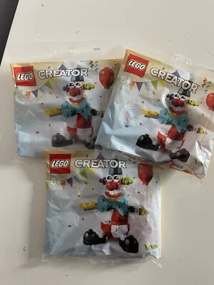 LEGO Creator Birthday Clown 30565 BRAND NEW SEALED x 3 - Image 1 of 4