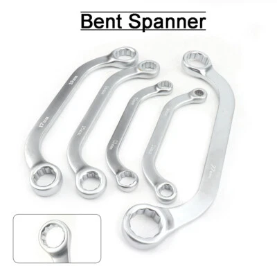 Herramienta de reparación de llaves dobladas tipo C de 5 piezas 140-240 mm llave inglesa de doble anillo Foto 1 de 4