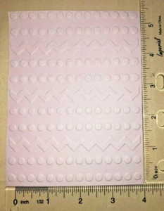 🩷5 ZIGZAG & DOTS EMBOSSED CARD FRONTS paper embellishment card making - Picture 1 of 15