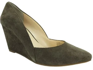 INC International Concepts Women's Zarie Suede Wedge Pumps Mushroom Size 6 M - Picture 1 of 6