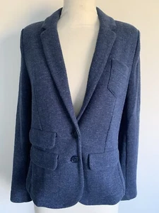 Ladies Whistles Size 6 Blue unlined Jersey Blazer Jacket with Pockets - Picture 1 of 15