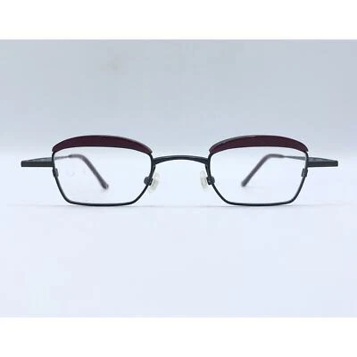 Anne et Valentin Lunettes Burgundy Black Eyeglass Frames - Bjorn U18 - 40-24 - Image 1 of 4