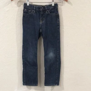 Polo by Ralph Lauren Boys Sz 5 Jeans Blue Denim Adjustable Dark Wash 100% Cotton - Picture 1 of 11