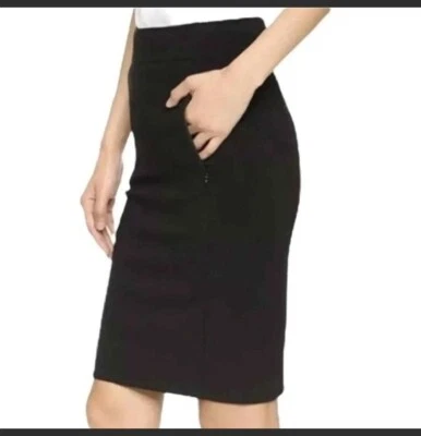 DIANE VON FURSTENBERG Black KOTO Ponte Knit Pencil Skirt Women’s Size 6 - Image 1 of 4