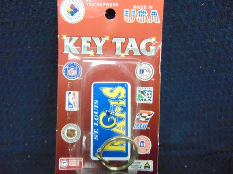 ST LOUIS RAMS KEY TAG IN FACTORY SEALED PACKAGE Cover