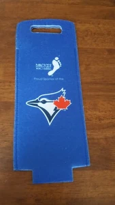 TORONTO BLUE JAYS / BAREFOOT WINE & BUBBLY FELT BOTTLE CARRIER *NEW* - Picture 1 of 3