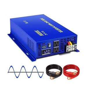 3000 watt Inverter 48 Volt Pure Sine Wave Inverter 48V DC to AC 120V 110V Sur... - Picture 1 of 7