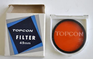 Topcon orange 49mm NIB filter RARE - Picture 1 of 6