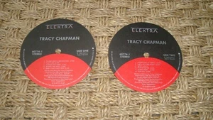 Tracy Chapman Paper Record Labels Only No LP Laminate for coasters Fast Car - Picture 1 of 4