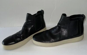 Vince Chelsea Pull On Botas Para Hombre 11 Negro Cuero Tenis Elástico Gore - Imagen 1 de 12