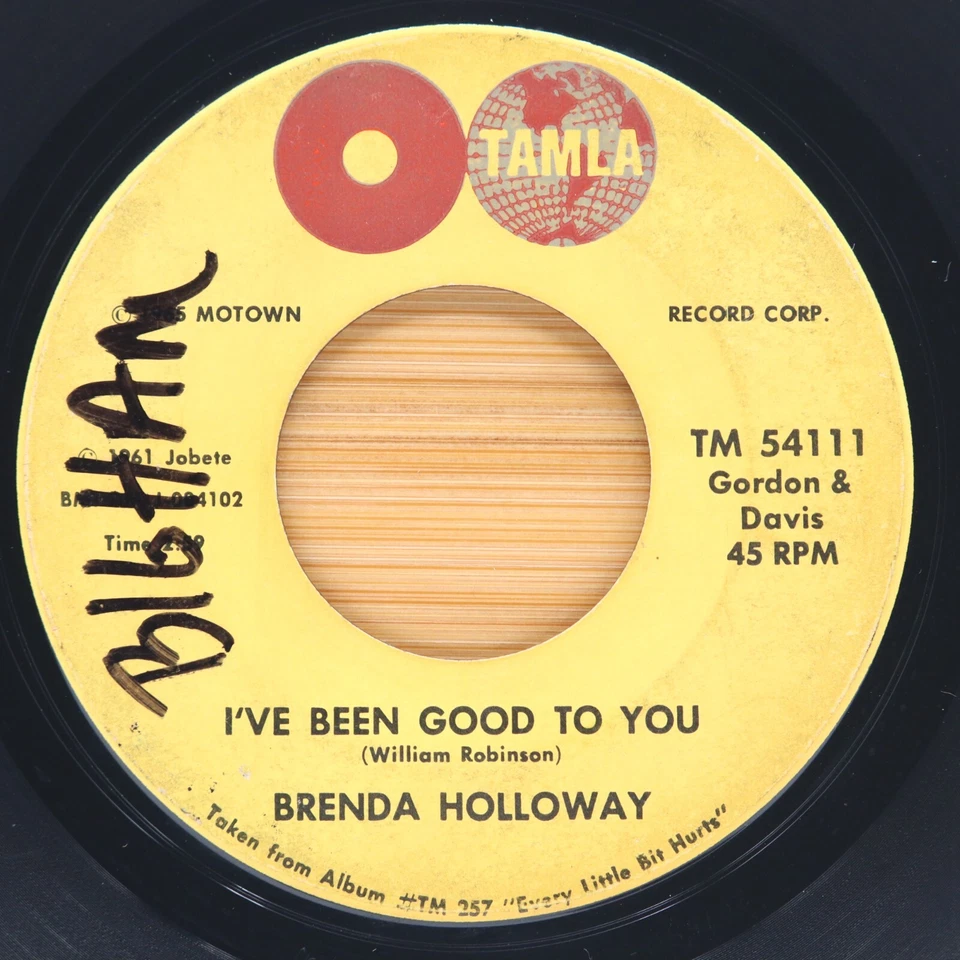 BRENDA HOLLOWAY - I'VE BEEN GOOD TO YOU / WHEN I'M GONE - SOUL 45 TAMLA — 第 1/2 张图片