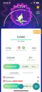 Pokemon Go Celebi Instant Transfer (Custom OT) Pokémon Home - #251 - Bild 1 von 1