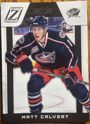 2010-11 Zenith Rookie RC Matt Calvert #150 Columbus Blue Jackets #’d 138/999 - Image 1 of 3