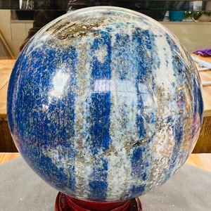 Natürliche Lapislazuli Jaspis Quarz Kugel Kristallkugel Reiki Heilung 3131G - Bild 1 von 10