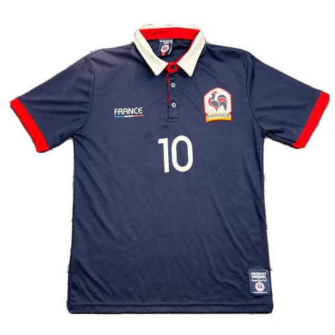 Produit Original Paris France Futbol League Polo Shirt Adult Small Blue Jersey Cover