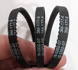 3 Pack of Bissell 18-3302-07 ProHeat 2X Series Left Side Geared BELTS 8920 9200 - Picture 1 of 3