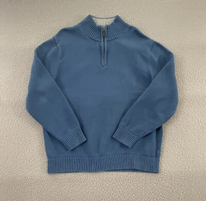 LL Bean 1/4 Zip Jacket Mens XL Blue Regular Fit Pullover Solid Long Sleeve - Picture 1 of 10