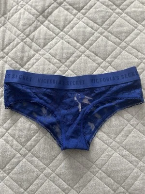 Victoria Secret Blue Lace Panties Size XS - Image 1 of 4
