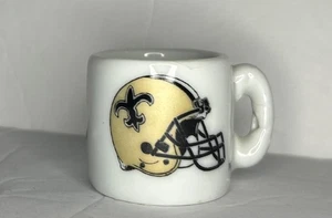 NFL Mini Keramik Kaffeetassen Becher - New Orleans Saints - 1,25" hoch - Bild 1 von 4