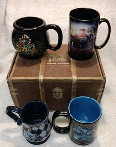 4 neue Universal Studios Harry Potter Kaffeetassen in Schatzkiste. Nie benutzt - Bild 1 von 24