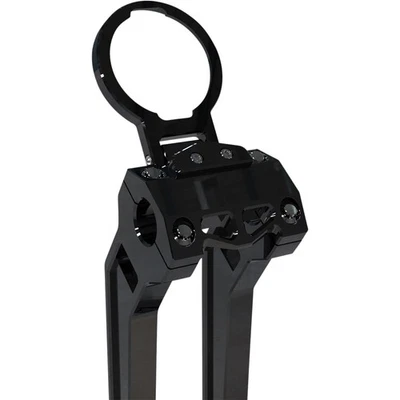 LA Choppers Gauge Mount - Single - Black for Dyna/Sportster LA-7397-01B - Изображение 1 из 3